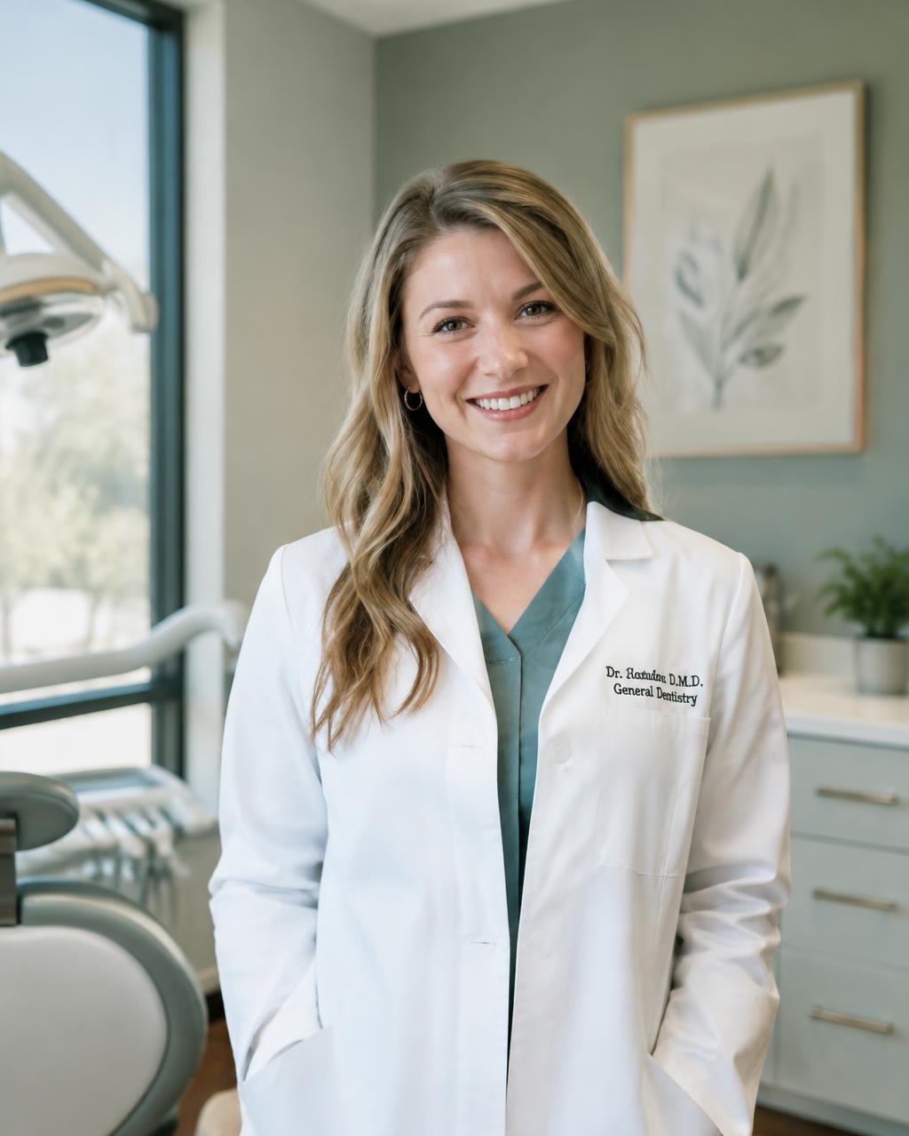 Portrait of a dentist (illustrative image)